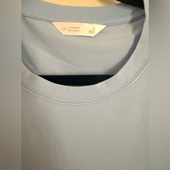 Light Blue Ruffle Sleeve Top - Picture 3 of 3